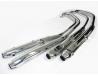 Exhaust silencer and down pipe set of 4